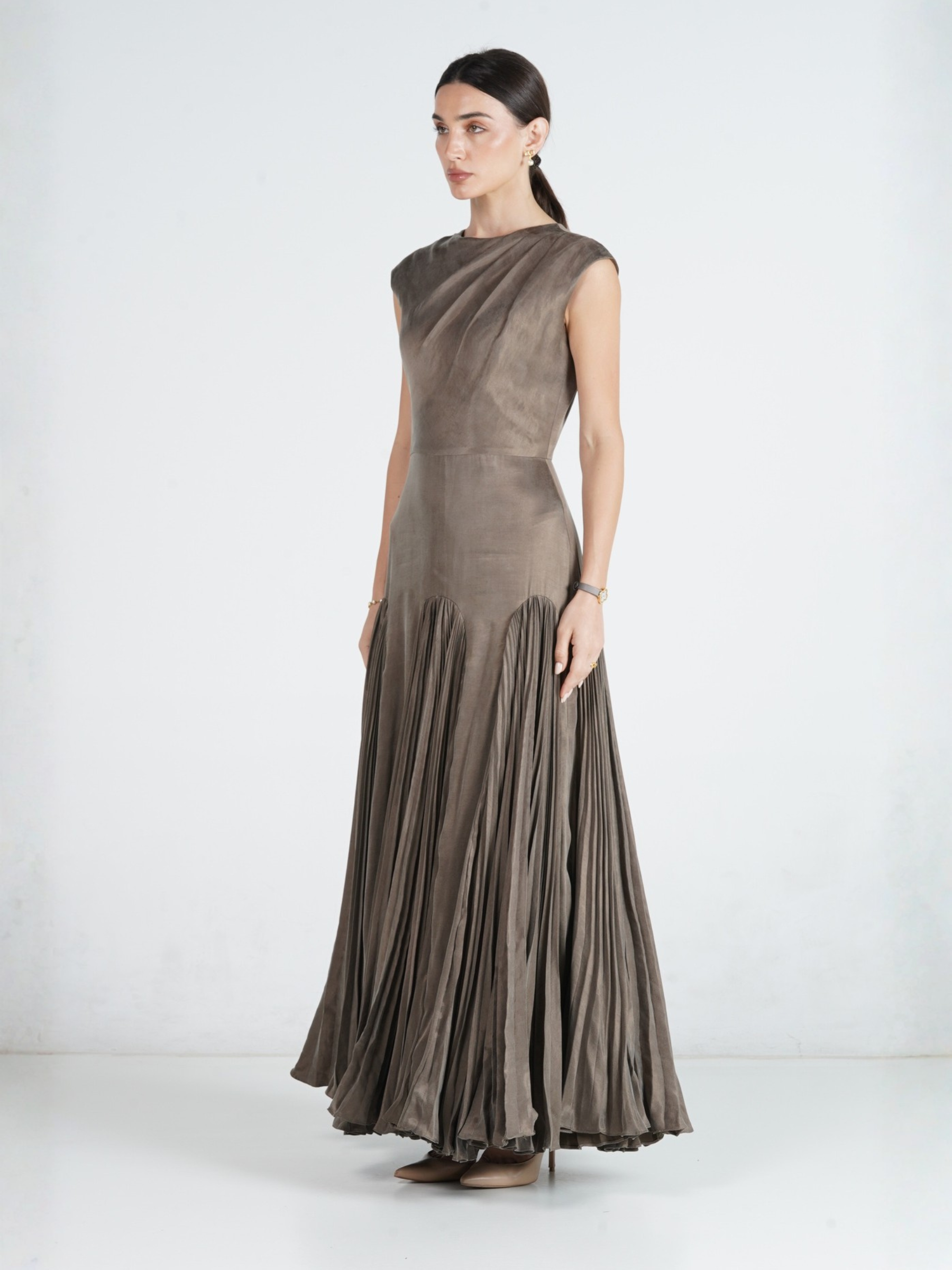 Sara Pleated Dress