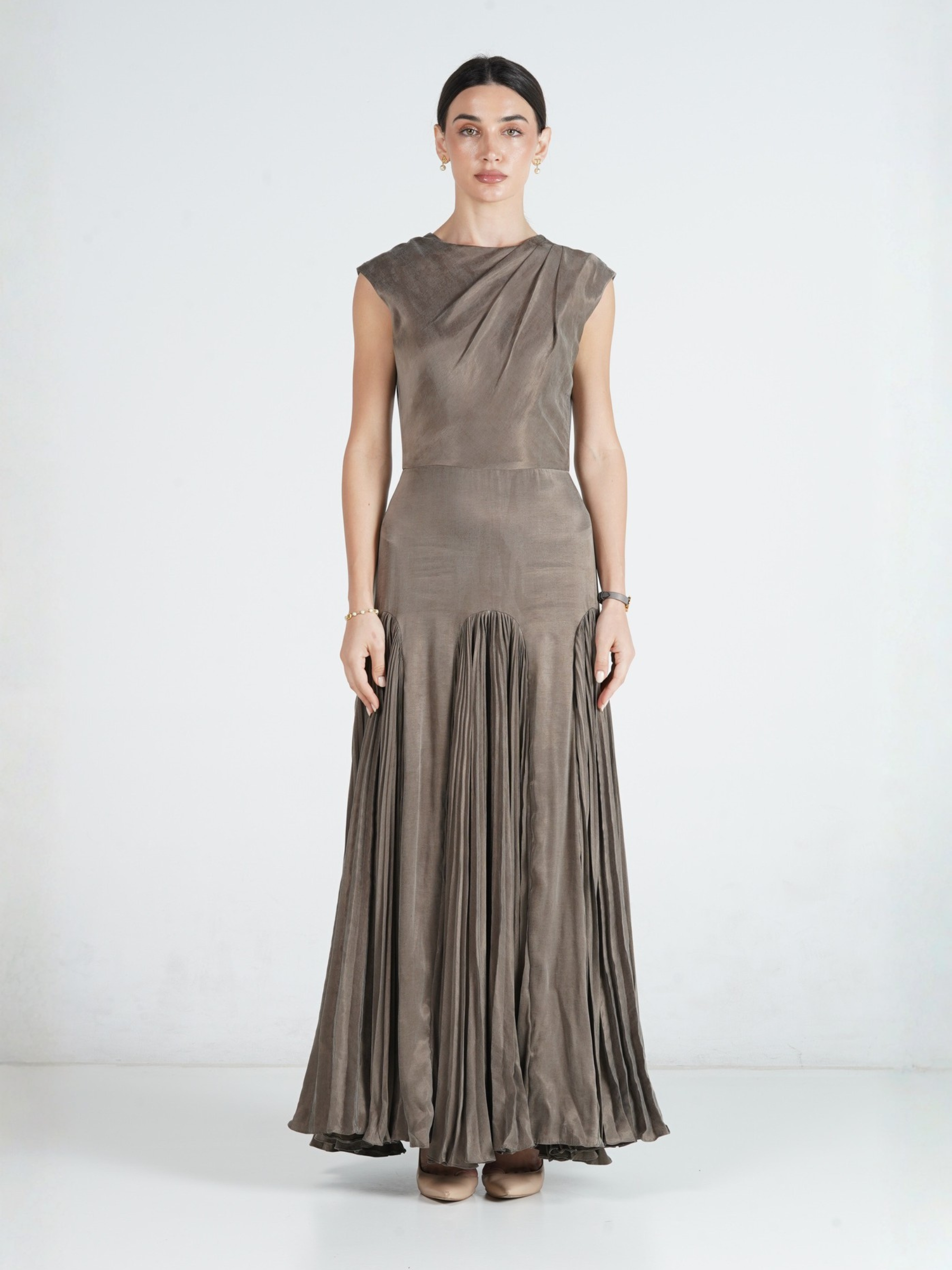 Sara Pleated Dress