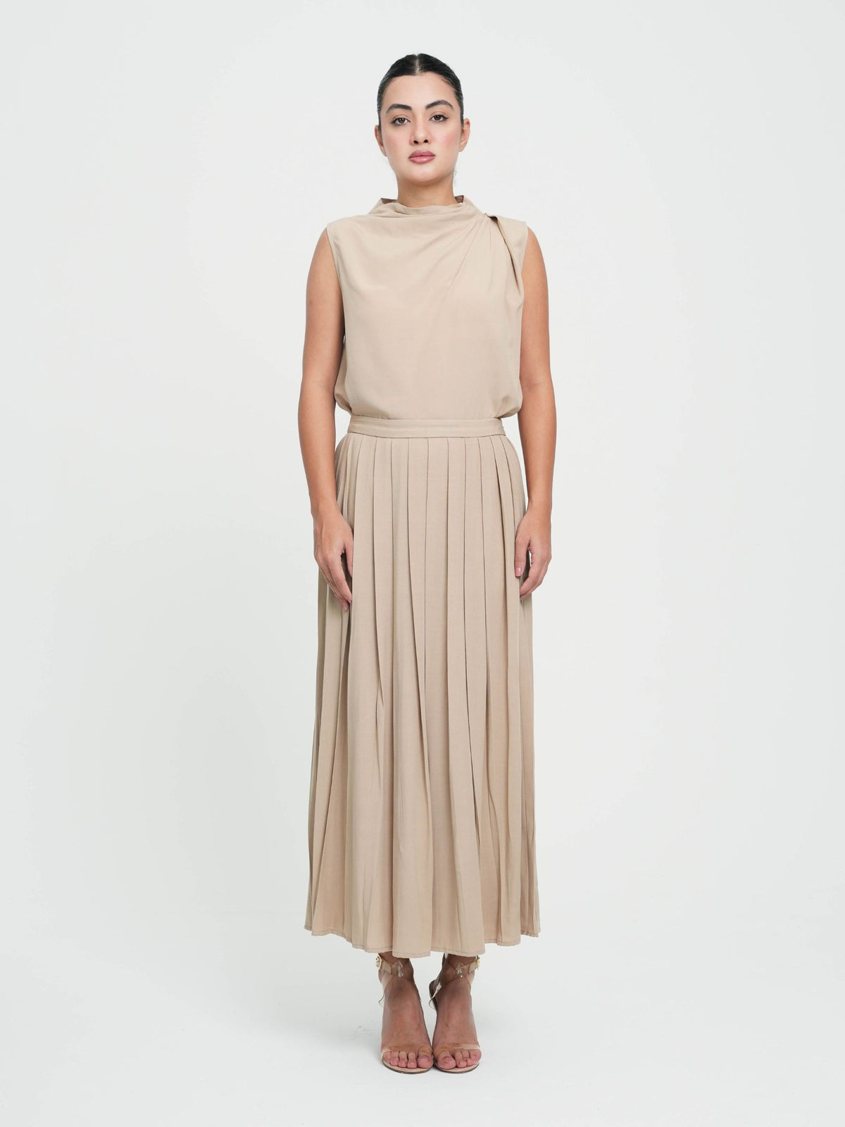 MUZOON PLEATED SKIRT
