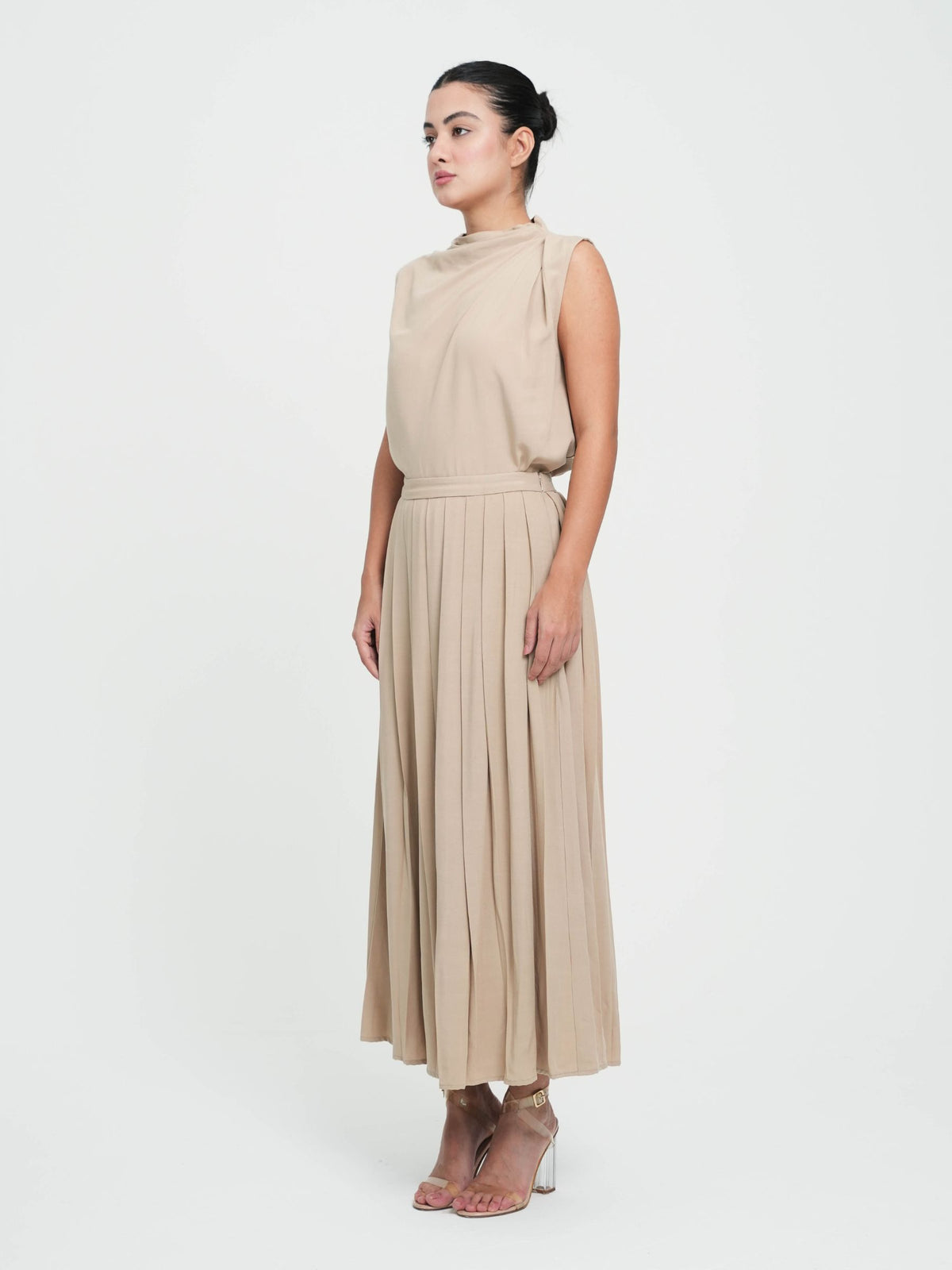 MUZOON PLEATED SKIRT