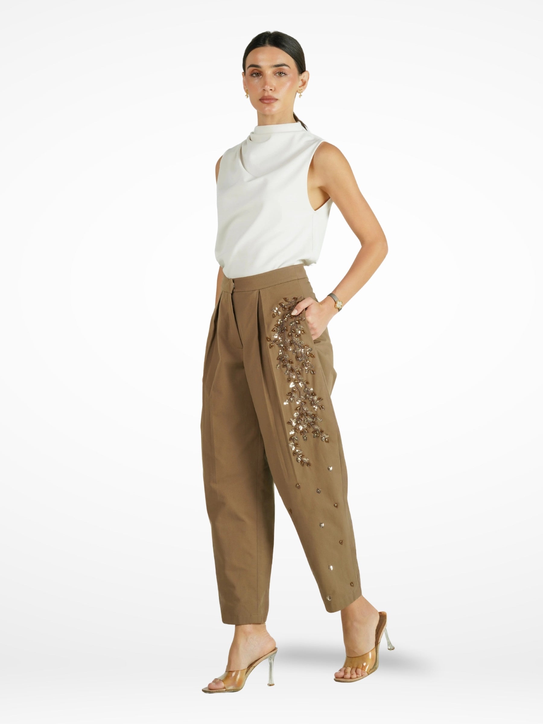 Muzoon Barrel Pants